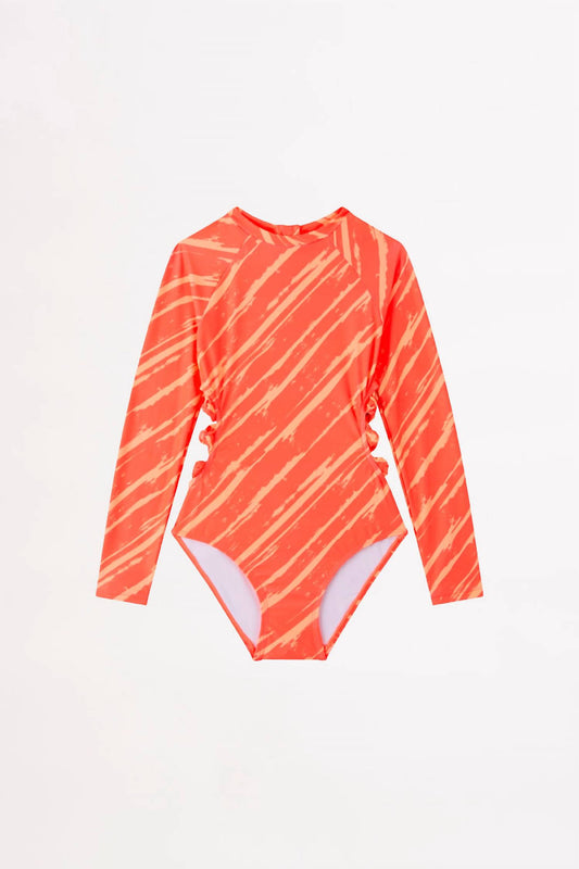 Seafolly - Girls' Palm Cove Knot Side Paddlesuit