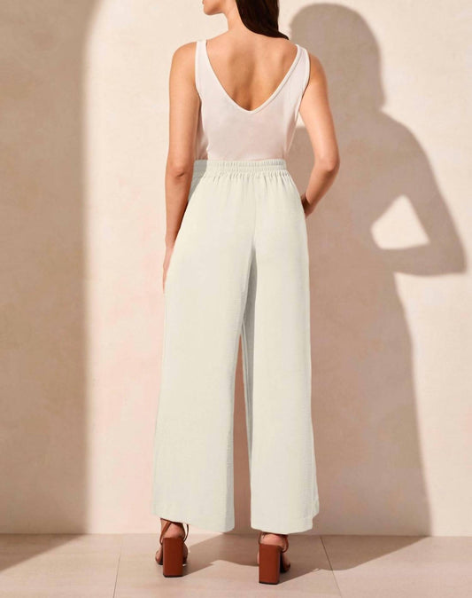 Tribal - Stretch Woven Elastic Waist Flowy Pants