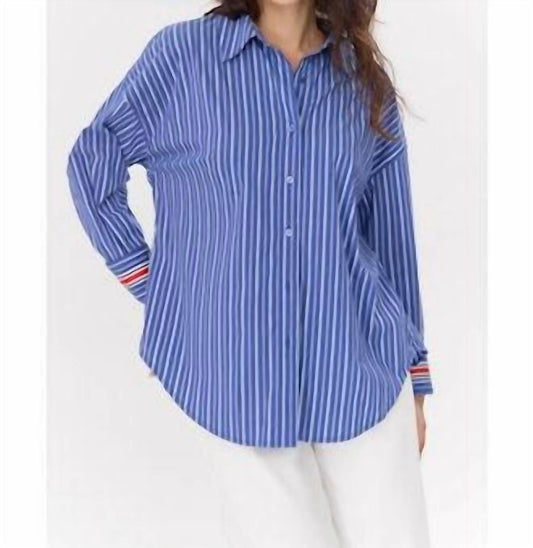 Greylin - Hattie Poplin Oversized Stripe Shirt