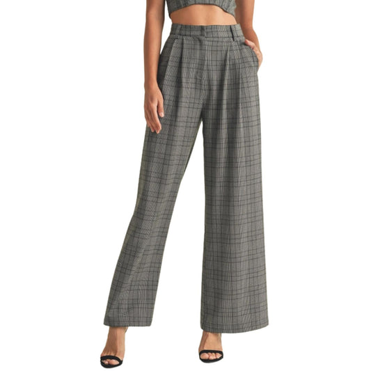 Eb Luxe - Plaid Tailored Pants