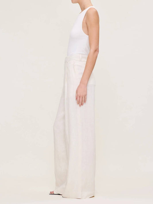 Dl1961 - Women'S - Hepburn Wide Leg High Rise Pant Flax Linen