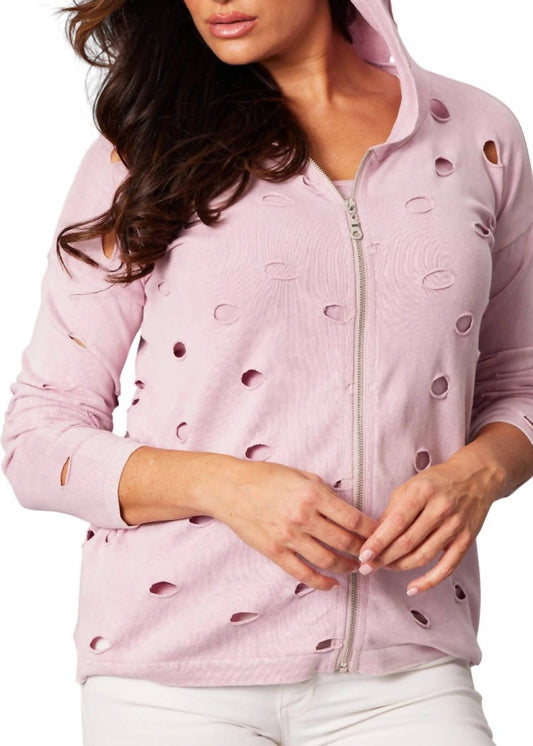 Angel Apparel - Cutwork Zip Hoodie