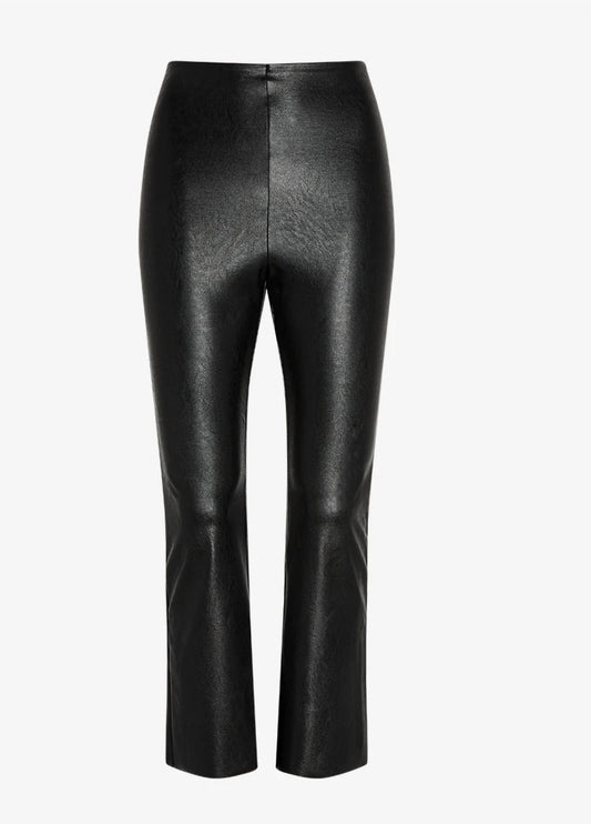 Commando - Faux Leather Cropped Flare Pant