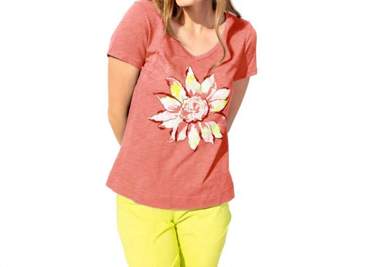 Escape - Sunflower V-Neck Tee