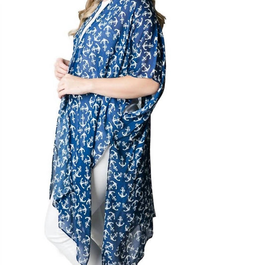 Top It Off - Kari Printed Lightweight Kimono Wrap Shawl