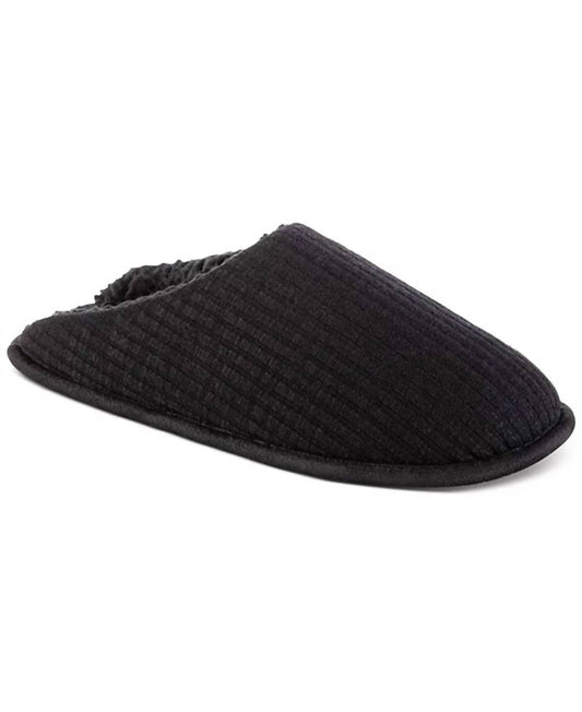 Isotoner - Women's Fine Guage Rib Knit Scuff Slippers