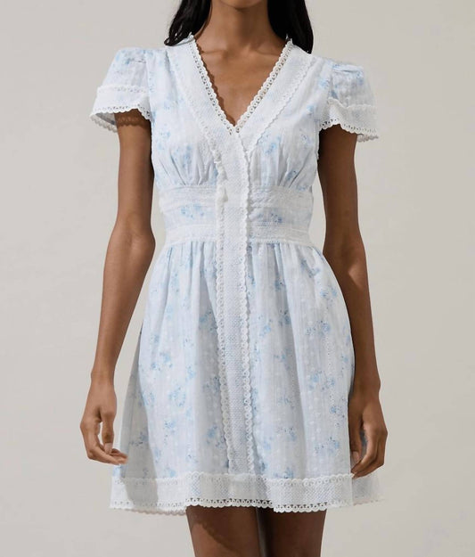 Sugarlips - Arabella Floral Lace Mini Dress