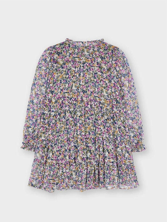 Mayoral - Girls Lilac Printed Floral Dress