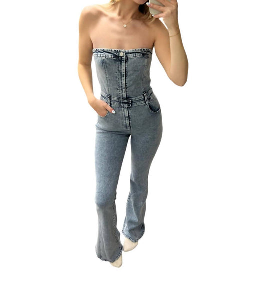 Blue Blush - DEBBIE TUBE JUMPSUIT