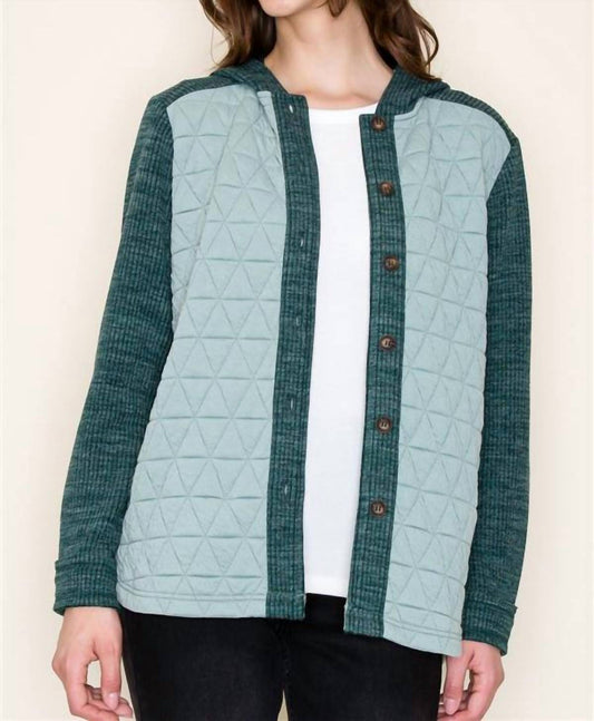 Staccato - Quilted Contrast Shacket