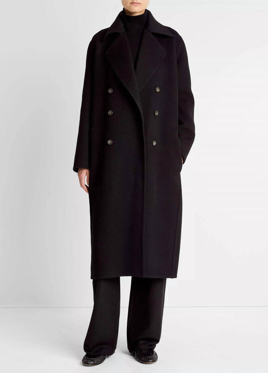Vince - Wool-blend Double-breasted Long Coat