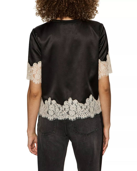 Sanctuary - One of a Kind Satin Lace Top
