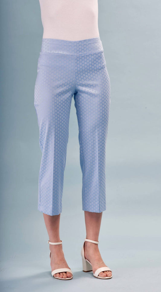 Insight - Cropped Modern Bootcut Printed Techno Pants