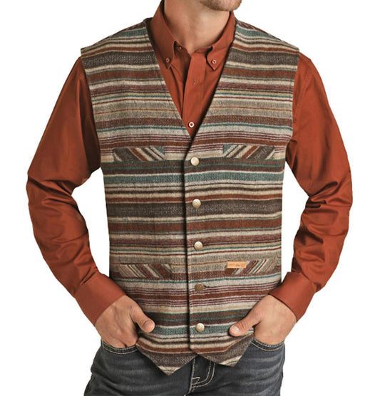 Powder River - Wool Serape Jacquard Nevada Vest