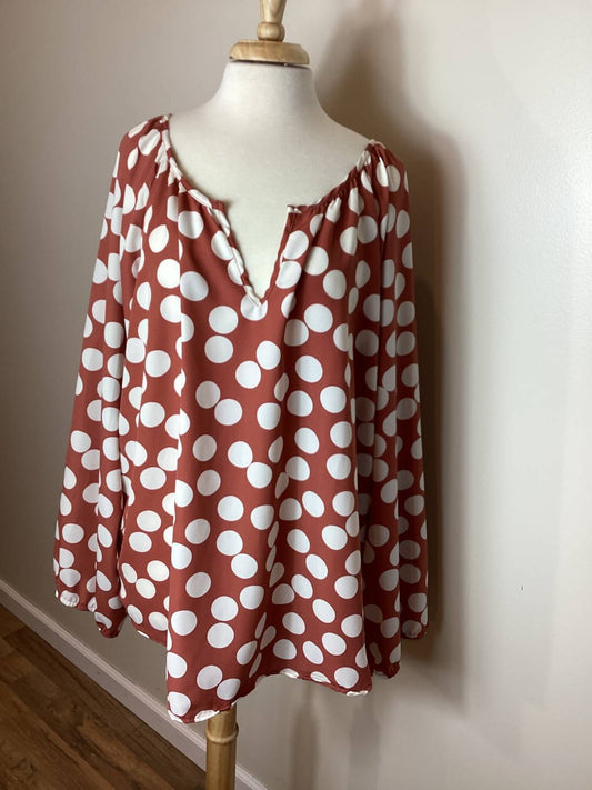 Beeson River - Women's Circle Balloon Sleeve Blouse Plus