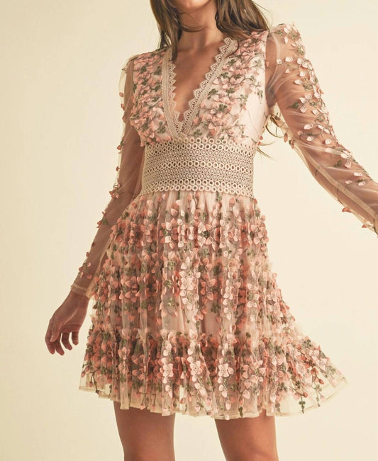 Endless Blu. - Felicity Floral Lace Dress