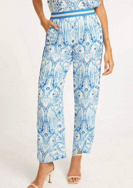 Caballero - Max Porcelain Deco Wide Leg Pant