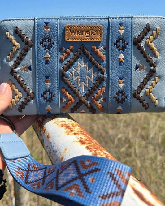 Wrangler - Women's Western Leather Wristlet Purse