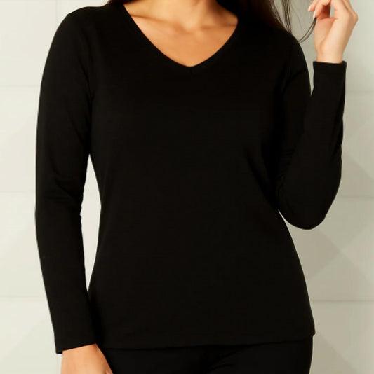 French Kyss - Long Sleeve V-Neck Top