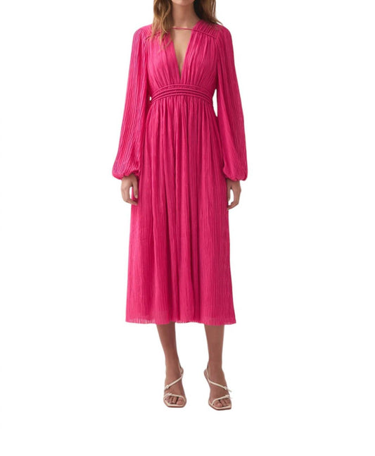Aje. - Genevieve Pleated Midi Dress