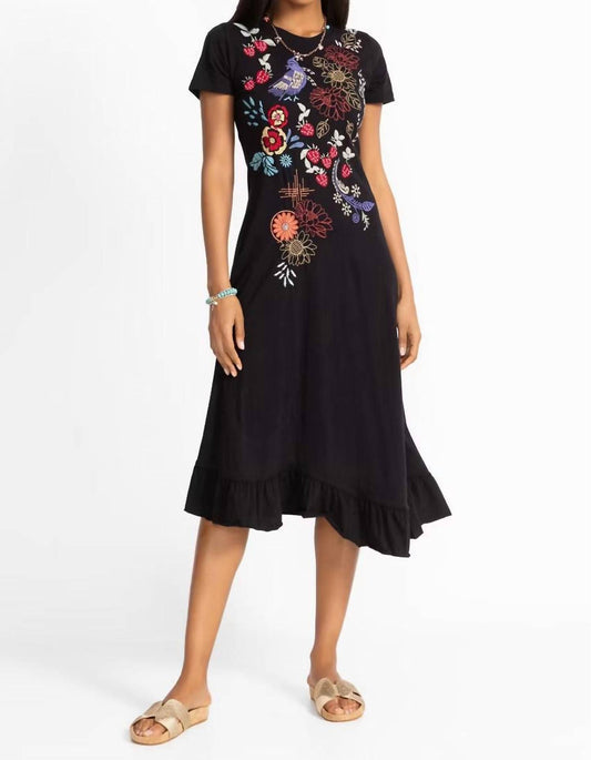 Johnny Was - Cora Asymmetric Ruffle Flounce Dress