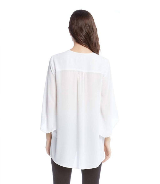 Karen Kane - Bracelet Sleeve Asymmetric Top