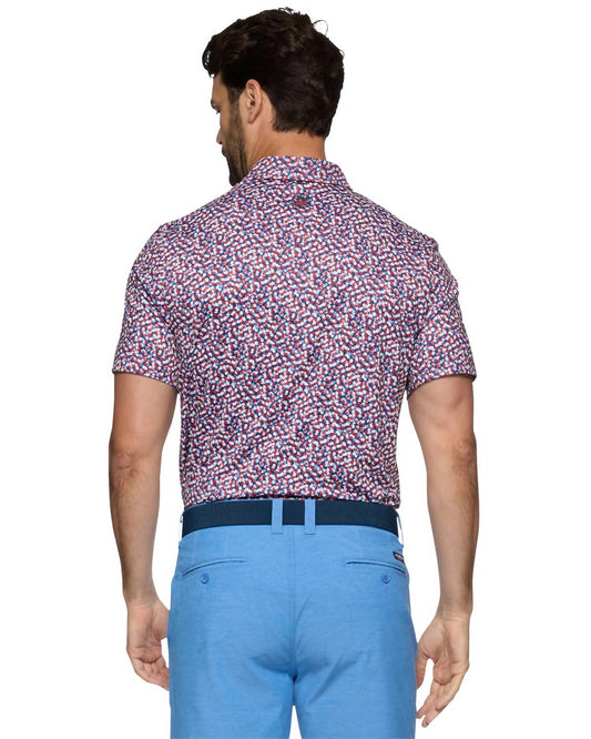 Flags & Anthem - Winfield Multi Star Short Sleeve Performance Polo