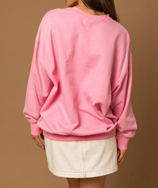 Zenana - I'll Be Loving You Xoxo Oversized Sweater