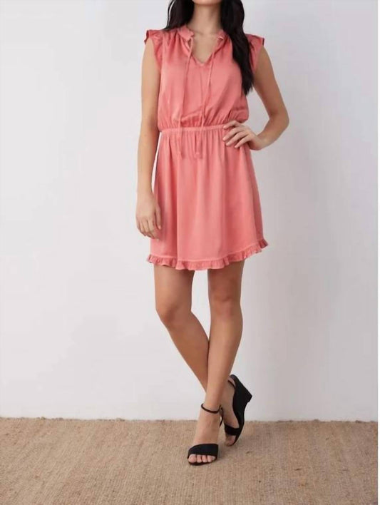 Bella Dahl - Ruffle Sleeve Tencel Mini Dress