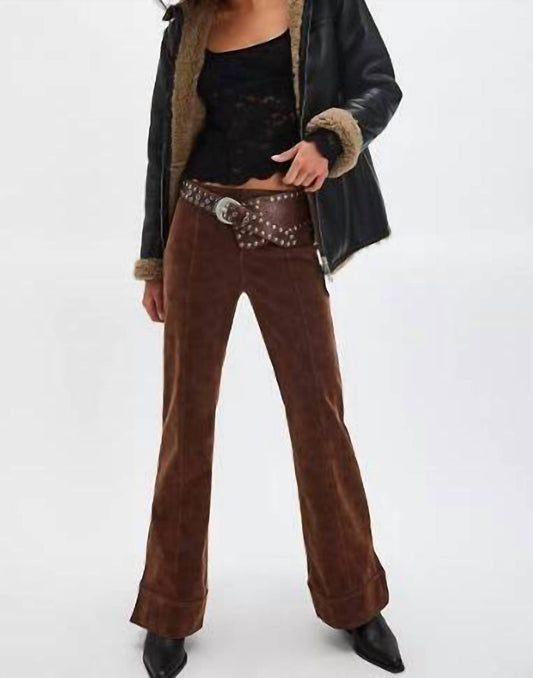 Free People - Vegan Suede Bootcut Pants