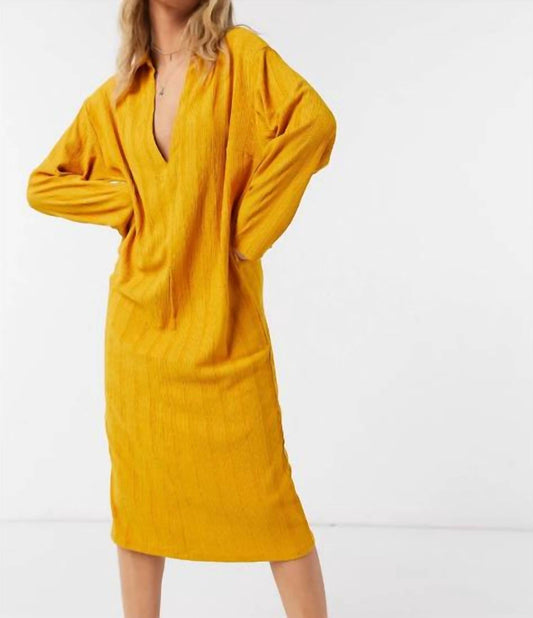 Free People - Beach Aster Marigold Collar Tee Dress
