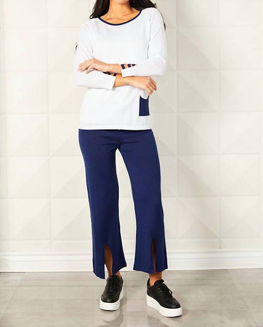 Crew Neck Cut Out Top