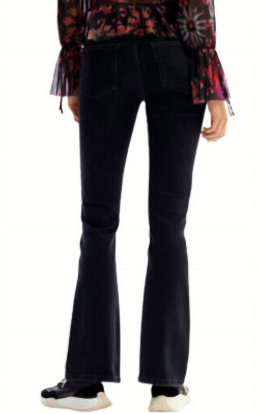 Desigual - Desigual Rhinestone Flare Leg Jean