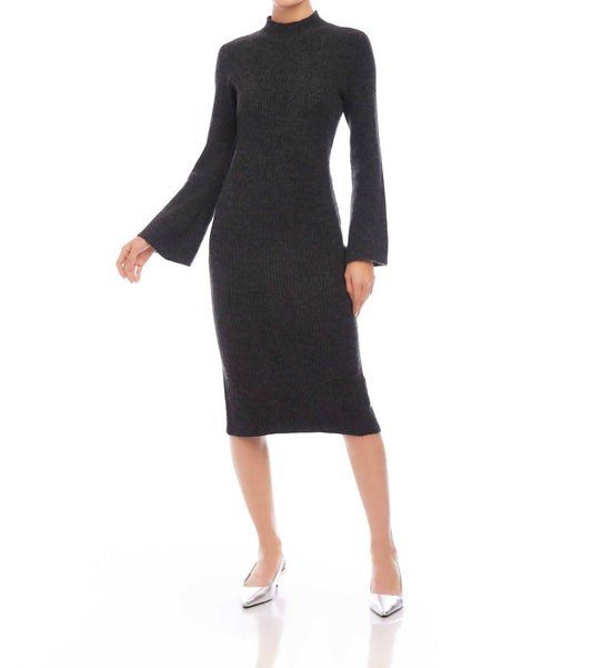 Fifteen Twenty - Sweater Long Sleeve Midi Dress
