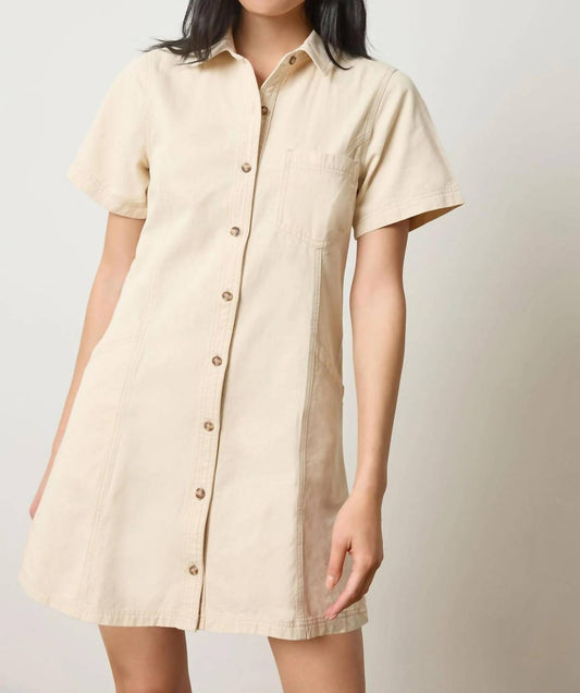 Lilla P - TWILLED PANELED SHIRT DRESS