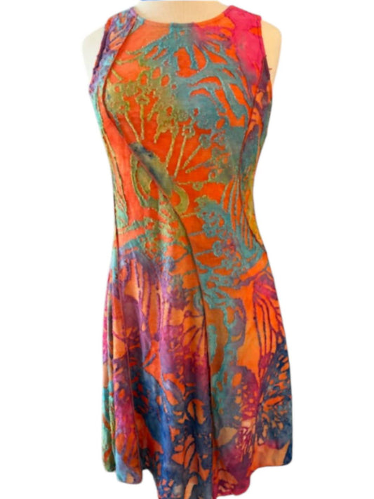 Rising International - Women's Printed Sleeveless Short Dress