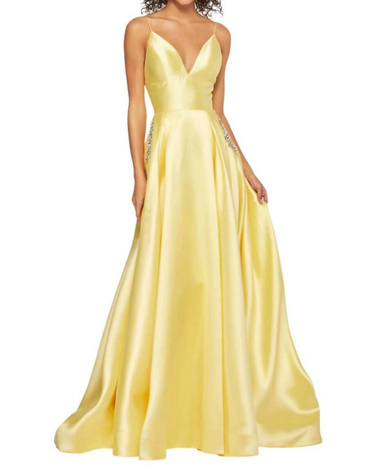 Sherri Hill - Satin A-Line Prom Dress