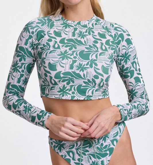 Jolyn - Moana Long Sleeved Crop Rashguard Top