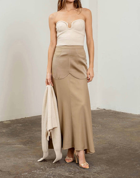 Moon River - Valerie Strapless Knit Top