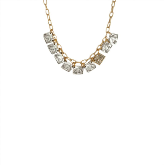 Tat2 Designs - Roman Man Mixed Square Necklace