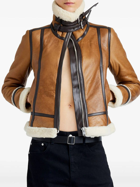 Proenza Schouler - Arlo Jacket In Leather Back Shearling