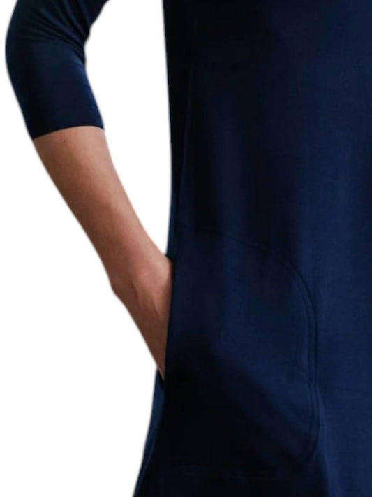 Yala - Rita Boatneck A-line Bamboo Dress With Pockets