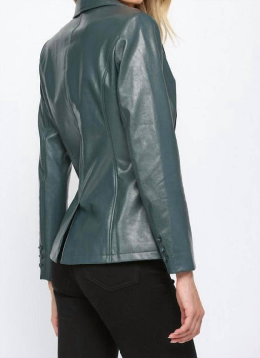 Fate - Faux Leather Blazer