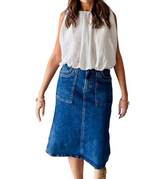 Bayeas - Beth Midi Denim Skirt