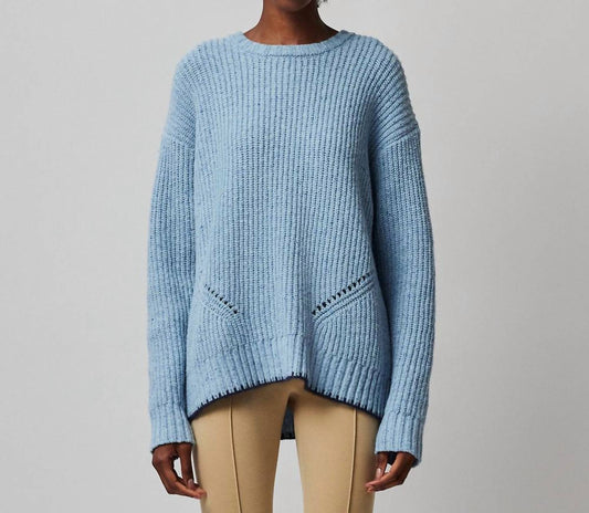 MERINO BLEND CREW NECK SWEATER