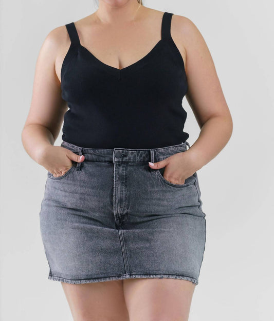 Good American - Denim Mini Skirt