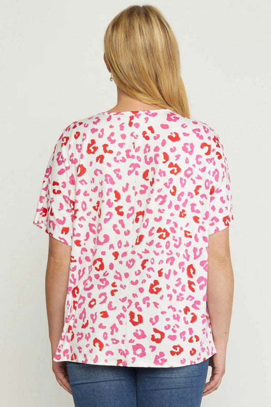 Entro - Leopard Print Plus Top