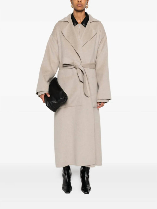 Nanushka - Salima Self-tie Belt Coat
