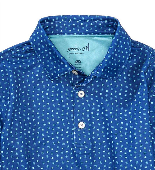 Johnnie-O - Big Boys Top O Mornin Printed Performance Jersey Polo Shirt