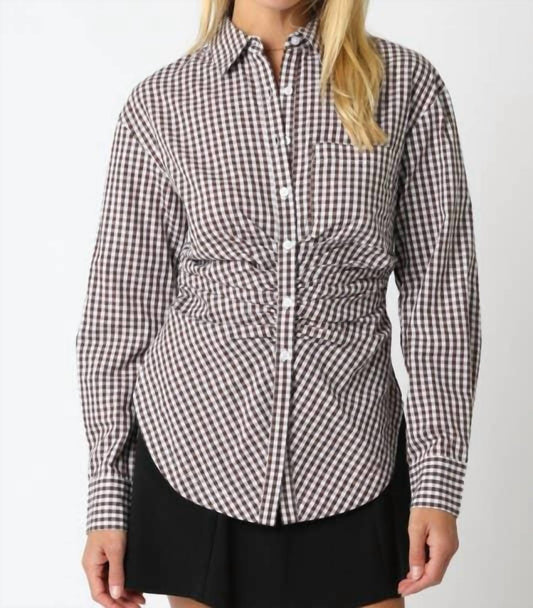 Olivaceous - The Hostess Button-down Top